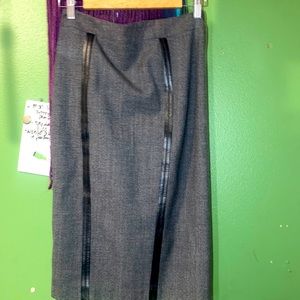 Sexy zipper detail plaid pencil skirt